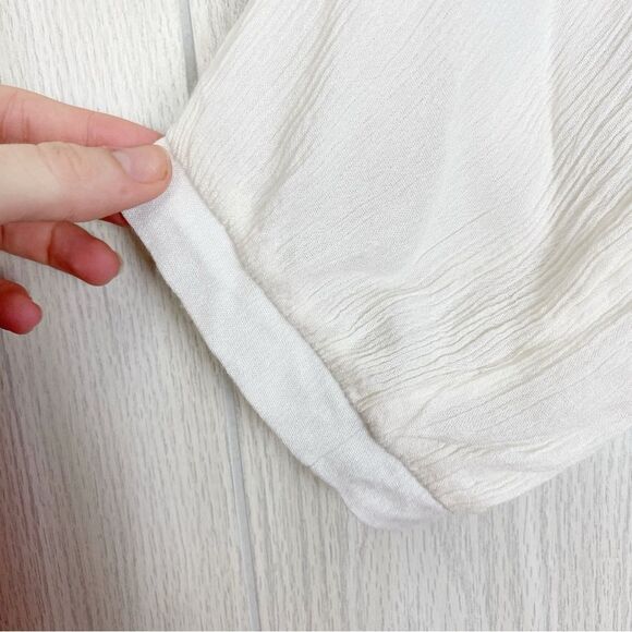 Umgee | Ruffled Floral Embroidered Peasant Dress Size Small - Picture 8 of 13